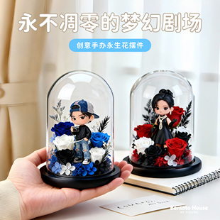 来图定制卡通人偶微景观花朵摆件 · 送闺蜜情侣生日创意礼物