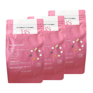 日本直邮ATTENIR艾天然营养素双效均衡维生素HTC胶原蛋白90小袋