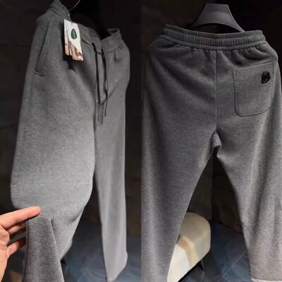 秋冬季星空纹系列柔滑暖糯意式秋冬上新混纺运动长裤潮流帅气范