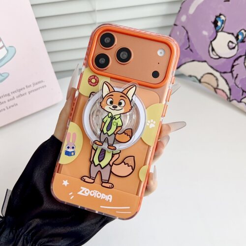 疯狂动物城朱迪尼克适用iPhone17Promax手机壳苹果16Promax磁吸保护套15Promax防摔壳可爱卡通14Pro/13支架