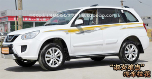 奇瑞新瑞虎车贴 RAV4 GX7 V5 哈弗M4 驭胜众泰SUV车身腰线拉花