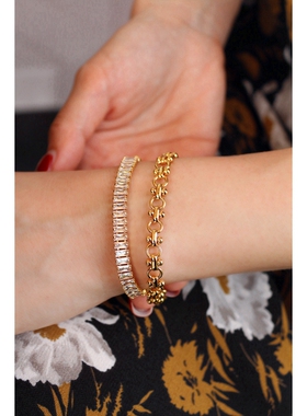 ins网红明星同款小众女通勤锆石