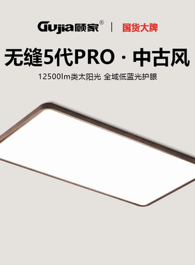 中古风无缝5代PRO客厅吸顶灯极简宋氏美学普瑞全光谱护眼灯具