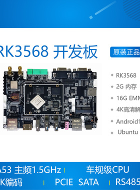 瑞芯微RK3566开发板,四核64位A55,安卓11,工控开发板,核心板Qihua