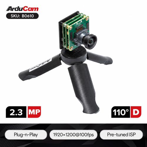Arducam 2.3MP Color Global Shutter USB3UVCCamera Module with