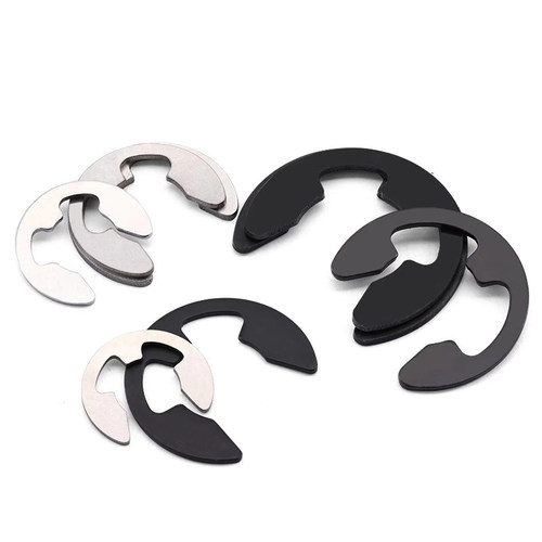 304不锈钢开口挡圈65锰e型卡簧316轴用卡簧c型GB896.1垫片卡环扣