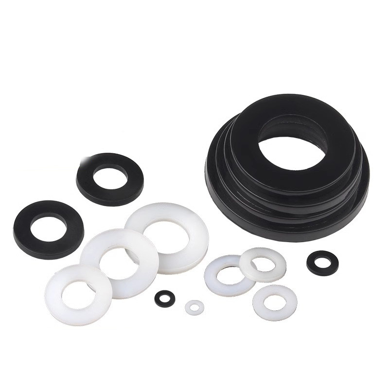 PA66尼龙/PVC白色/黑色平垫 塑料垫片塑胶隔离精密垫圈M2-M20