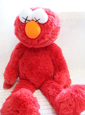 正版 联名限量KAWS 芝麻街 SESAME STREET毛绒玩偶 玩具 公仔