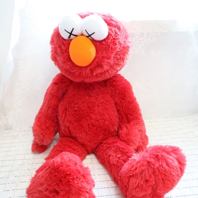 正版 联名限量KAWS 芝麻街 SESAME STREET毛绒玩偶 玩具 公仔