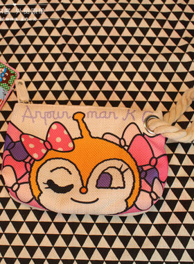 Anpanman 面包超人系列 橙兔麻布包 橙兔手拿包