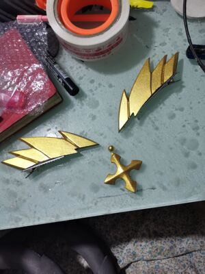 FGO女仆阿尔托利亚白枪呆头饰