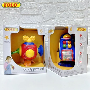 英国tolo吸盘小手机童早教宝宝益智手机吸盘餐椅喂饭神器手指精细