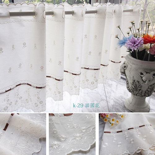 甩卖日式风花朵布艺k29咖啡帘