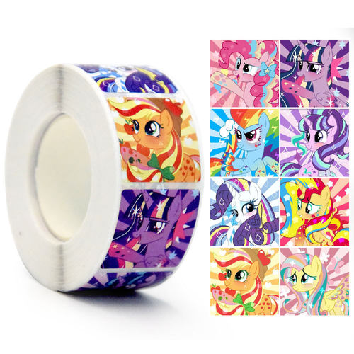 小马宝莉卷卷贴纸儿童奖励贴画可爱卡通少女心ins风高颜值封口贴