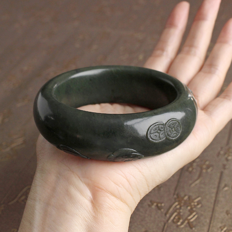 高密度高脂份58.2青玉籽料手镯