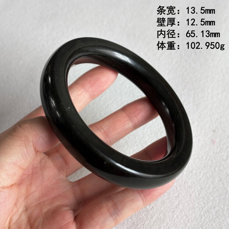 65.13老熟259青玉籽料方镯/男士手镯 无原皮朕®开仓