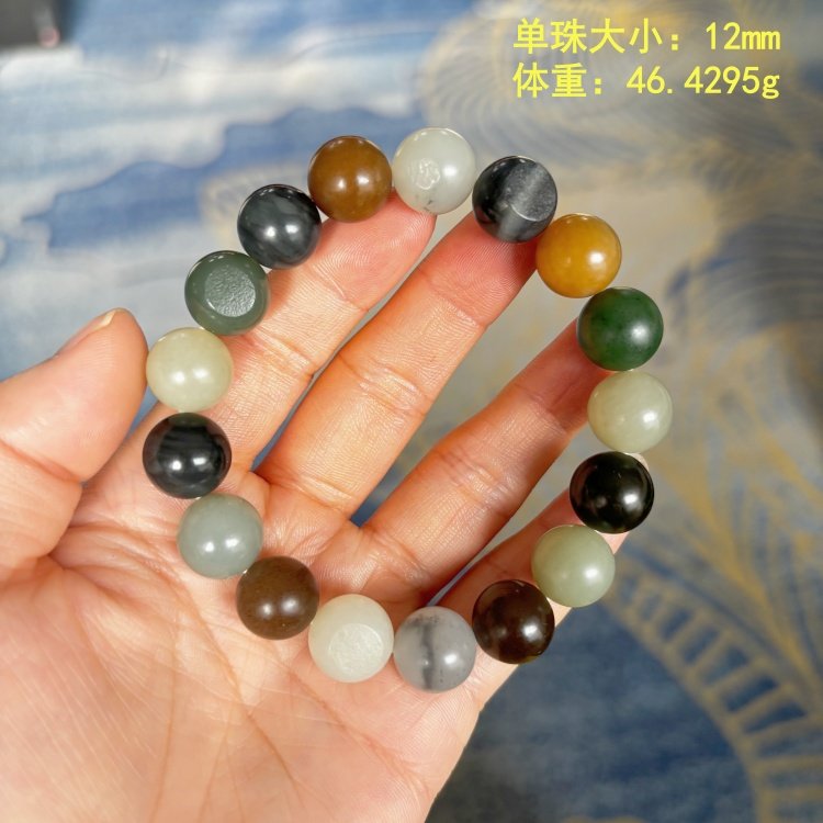 辣椒已定Z12mm全籽料多宝手串/手链 有原皮 朕®开仓