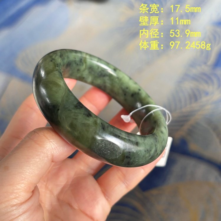 Z53.9碧玉籽料手镯 有原皮 朕®开仓新疆和田玉,珠宝/钻石/翡翠,手饰,淘宝优惠券,粉丝福利购,淘宝优惠卷