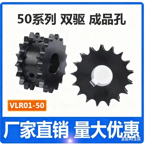 VR11-50假双排链轮5分双驱成品孔