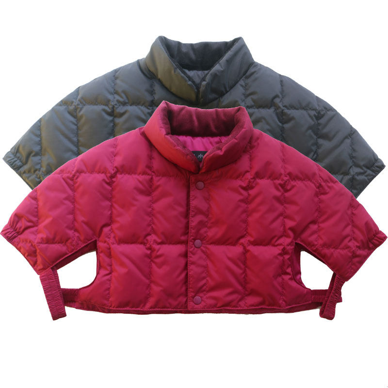 冬季男护肩神器保暖女士中老年马甲加厚防寒羽绒护肩颈椎坎肩睡觉