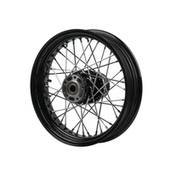 HP黑色钢丝轮毂适配2018后哈雷街霸软尾标准真空胎18x5.5