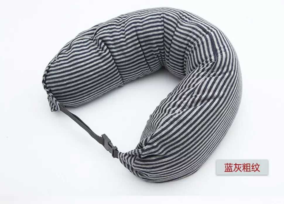 无印同款填充粒子颈枕腰枕U枕棉布外套可拆洗