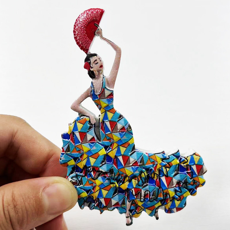 个性创意弗拉明戈舞女磁铁工艺品