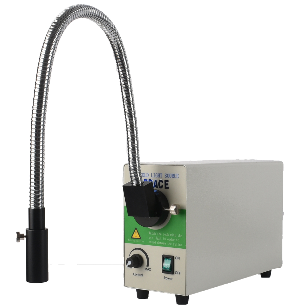 包邮单支硬管LED冷光源显微镜用光源5500K色温LED可调冷光源