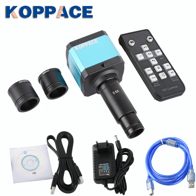 包邮2100万像素工业显微镜相机HDMI高清摄像机配0.5X电子目镜