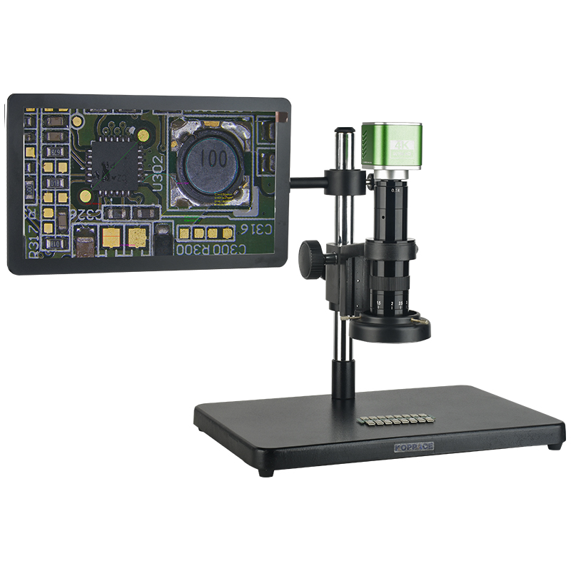 包邮 13X-85X电子测量显微镜4K高清相机13.3英寸高清显示器