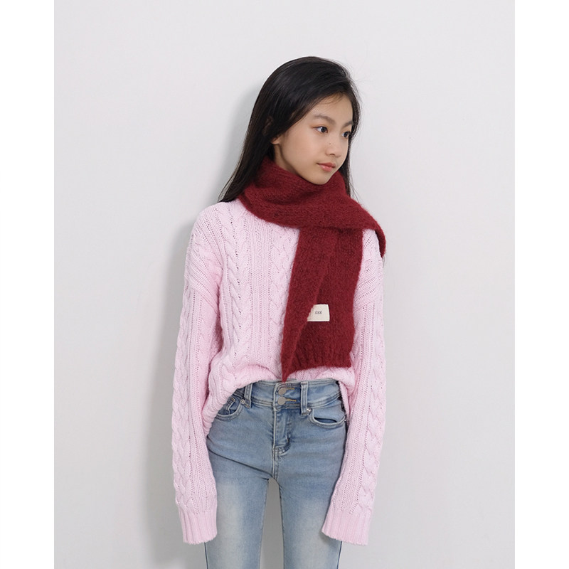 BBW潼家 23FW 儿童温柔风软糯麻花毛衣中大童秋冬装针织衫 01/08