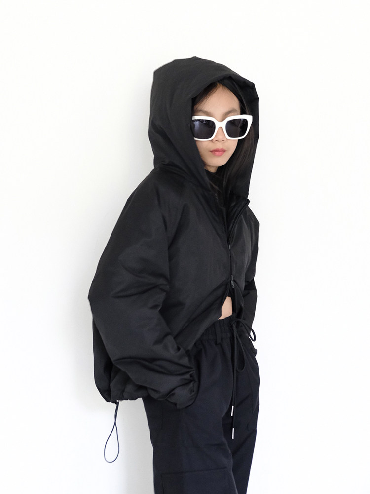 BBW潼家 23FW 原创oversize连帽风衣中大童夹棉儿童外套亲子10/31