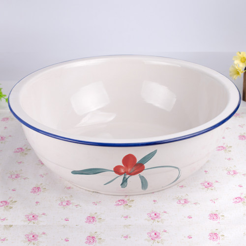 陶瓷加厚款和面晒酱盆大口径加深