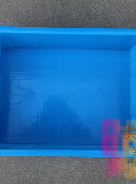 加厚380-140周转箱工具箱塑料箱五金箱收纳筐框內径380X275X140mm