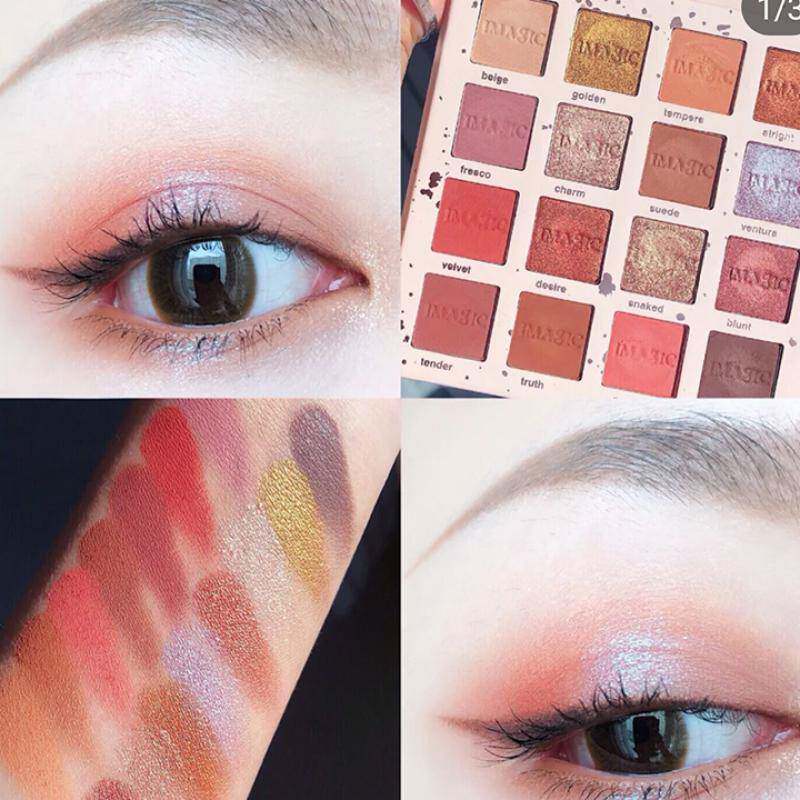 imagic桃花妆珠光闪亮日落盘初学者大地色哑光防水16色国货眼影盘|msdalam kategori Alat solek/minyak wangi/kecantikan, Pembayang mata - dari Buy2taobao.com untuk memberikan perkhidmatan ejen Taobao profesional membeli