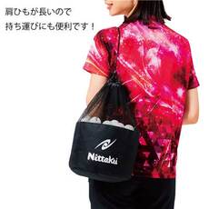 Аксессуары для настольного тенниса 日本正品代购nittaku尼塔库乒乓球训球袋可装120个球nl9221男女款