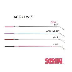 Гимнастический инвентарь 25年新色体操棍日本正品sasaki彩带棍 m700jkf 儿童比赛 57cm