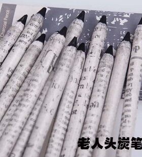 老人头炭笔特软加粗易削纸杆特黑