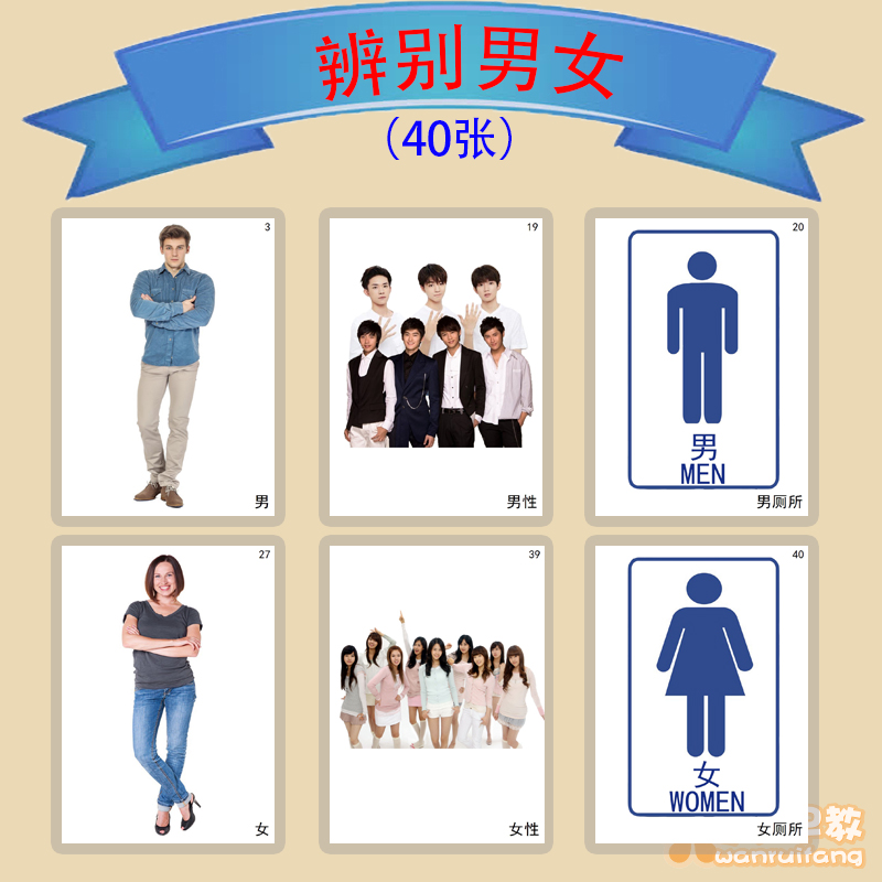 儿童益智训练早教认知卡片教具