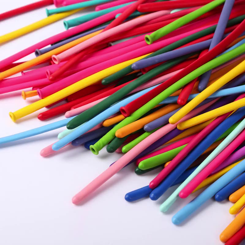 100支加厚260魔术长条气球花束动物卡通造型编织儿童汽球夜市摆摊