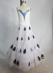 傣族少数民族孔雀舞蹈大摆裙表演服演出服饰杨丽萍雀之灵舞蹈同款