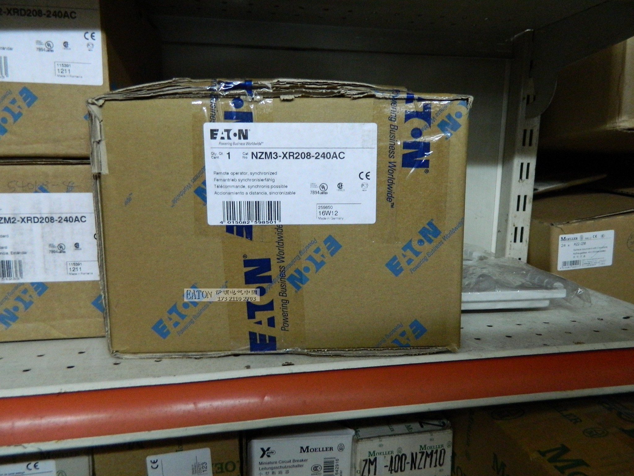 NZM3-XR208-240AC全新原装