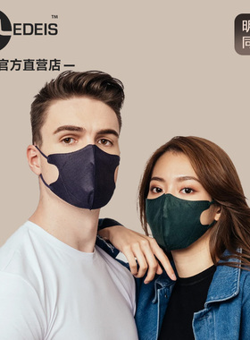 【港版原装】香港MEDEIS口罩3D立体多色时尚彩色渐变防护颜值面罩