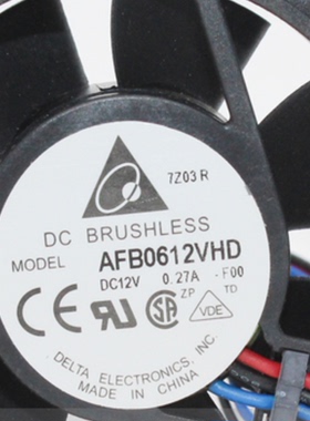 台达 6020 6厘米 AFB0612VHD 12V 0.27A CPU风扇 机箱电源 风扇