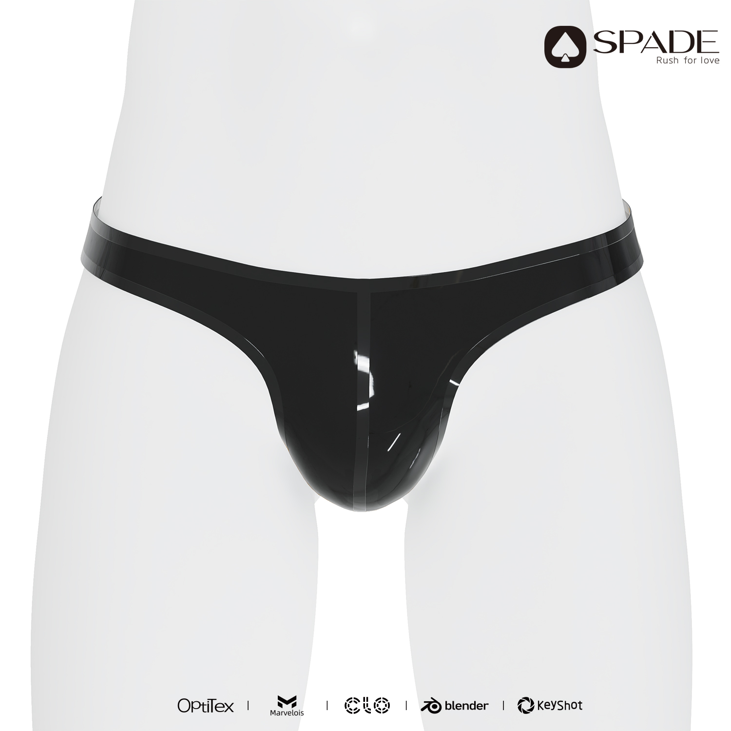 乳胶衣男士立体裆丁字裤内裤