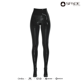 黑色桃 DB002 定制乳胶衣  高腰连裤袜纯色 乳胶包脚袜