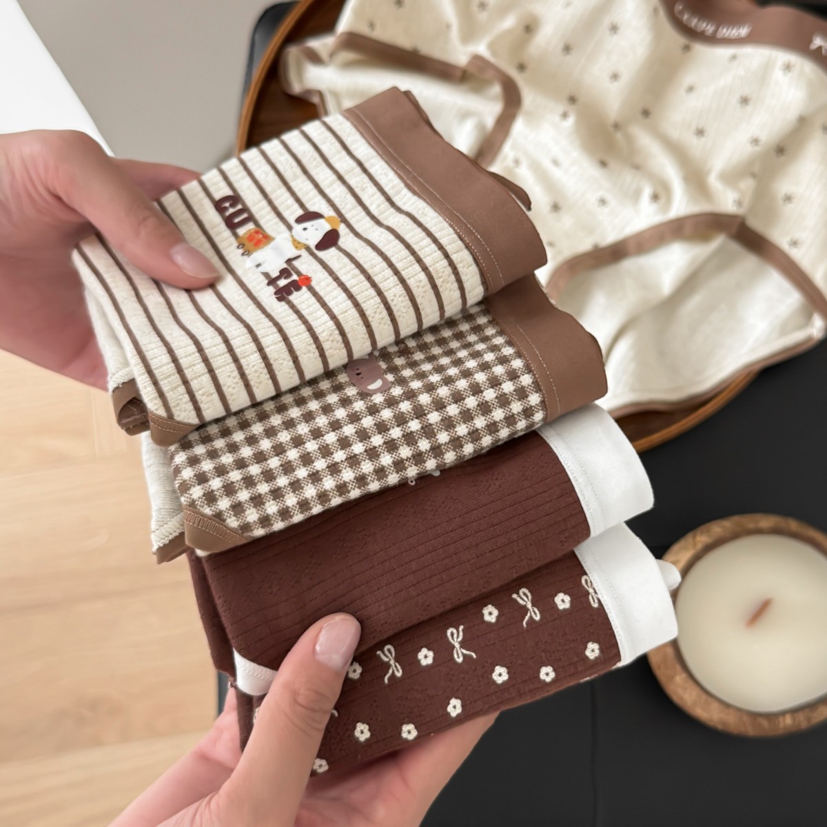 学院风纯棉内裤少女三角裤包臀