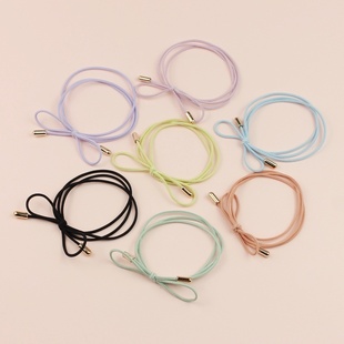 2026时尚 韩国发饰打结头花甜美发圈基础发绳多色头绳橡皮筋绑头发