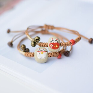 2026时尚景德镇小猫咪手链陶瓷手链日韩流行厂家地摊货源学生闺蜜