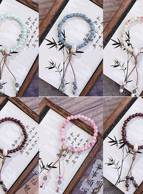 小众设计感文艺国风新中式景德镇陶瓷手链民族风原创瓷珠手串